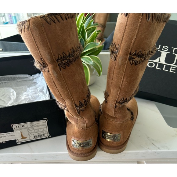 BNIB NWT Australia Luxe Collective Tan Winter Boots-Size 9 - Picture 5 of 8